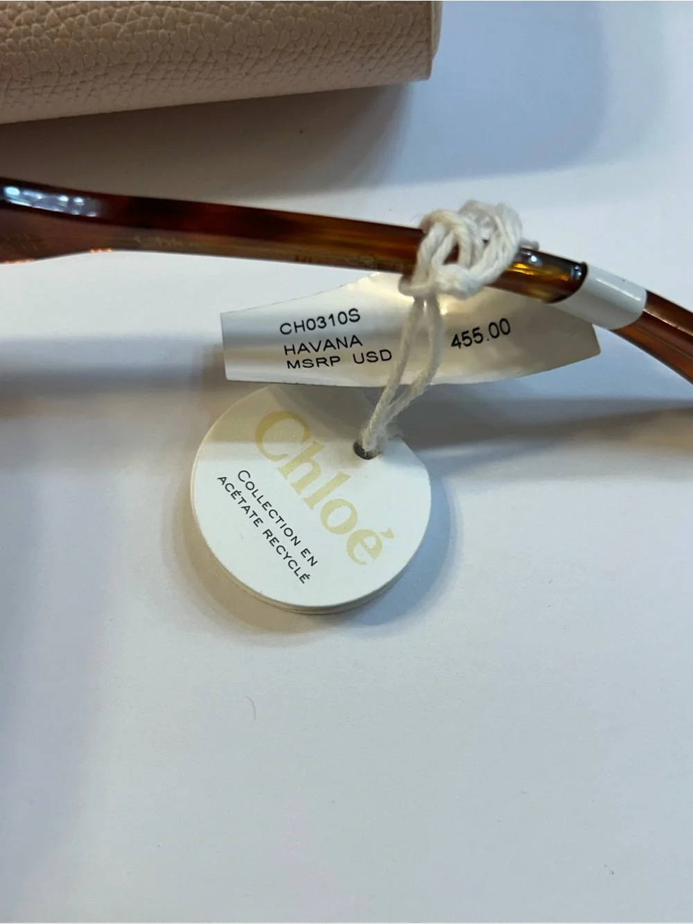 NWT Chloe Round Acetate Sunglasses in Smokey Havana